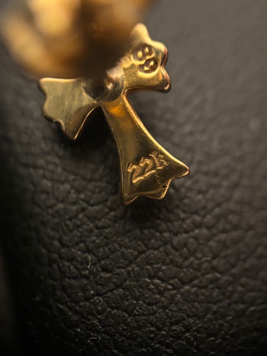 クロムハーツ CHクロスファットスタッド ピアス(片耳用) 22K×18K クロムハーツ CHクロスファットスタッド ピアス(片耳用) 22K×18K