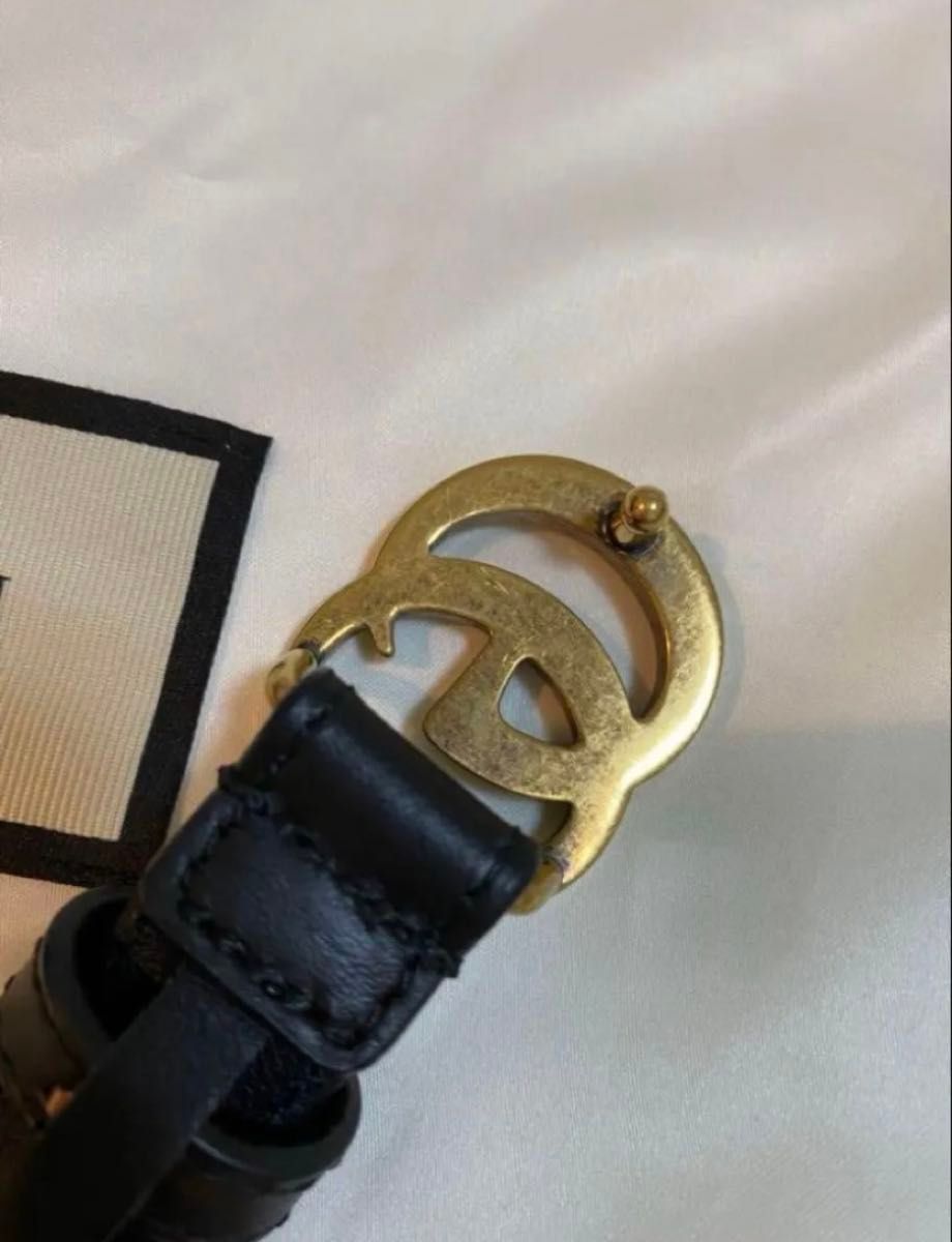 最終値下げ 美品 GUCCI グッチ ダブルGスリムベルト 箱 袋付き 最終値下げ 美品 GUCCI グッチ ダブルGスリムベルト 箱 袋付き