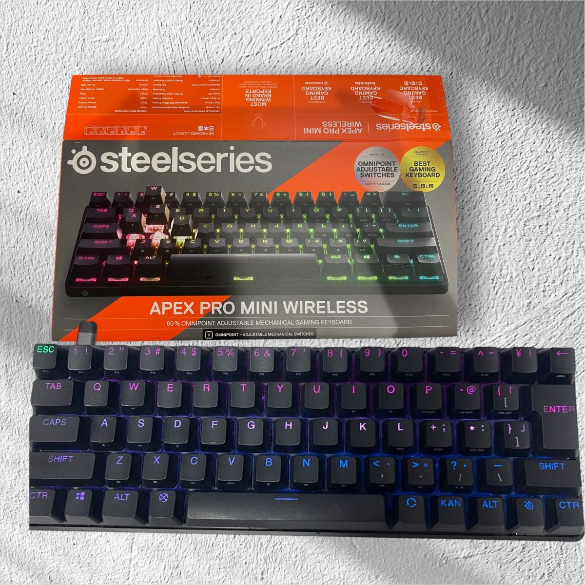 Steelseries APEX PRO MINI WIRELESS ゲーミングキーボード Steelseries APEX PRO MINI WIRELESS ゲーミングキーボード