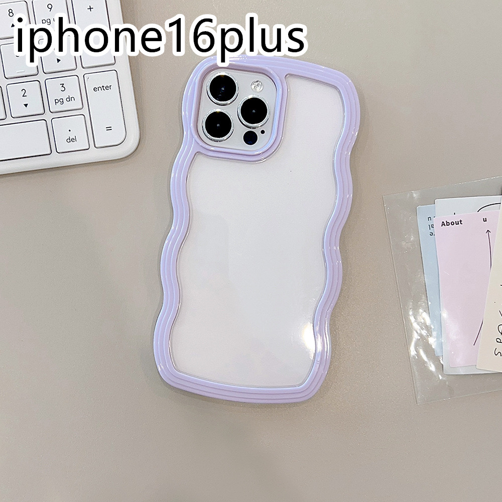iphone16plusケース カーバー TPU 可愛い 波型 お洒落 軽い iphone16plusケース カーバー TPU 可愛い 波型 お洒落 軽い