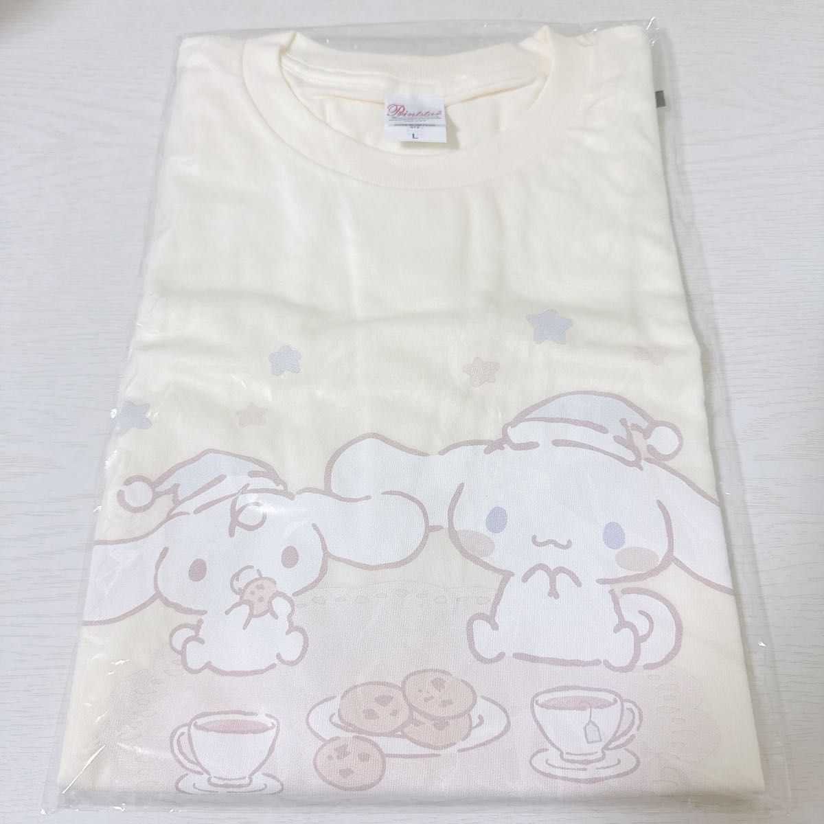 サンリオ シナモン みるく シナモロール バスラ Tシャツ サンリオ シナモン みるく シナモロール バスラ Tシャツ