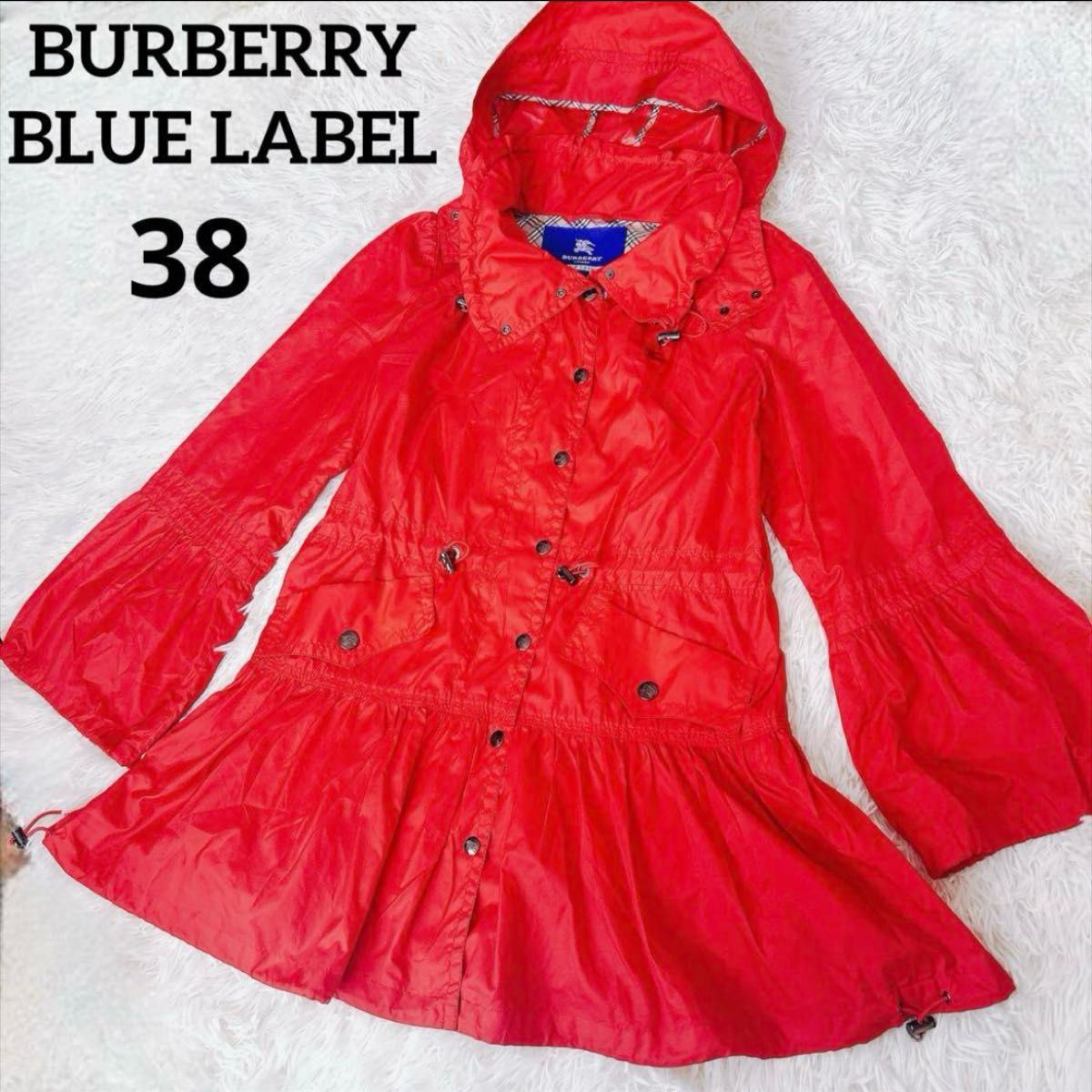 BURBERRY BLUE LABEL ノバチェック マウンテンパーカー ナイロン BURBERRY BLUE LABEL ノバチェック マウンテンパーカー ナイロン