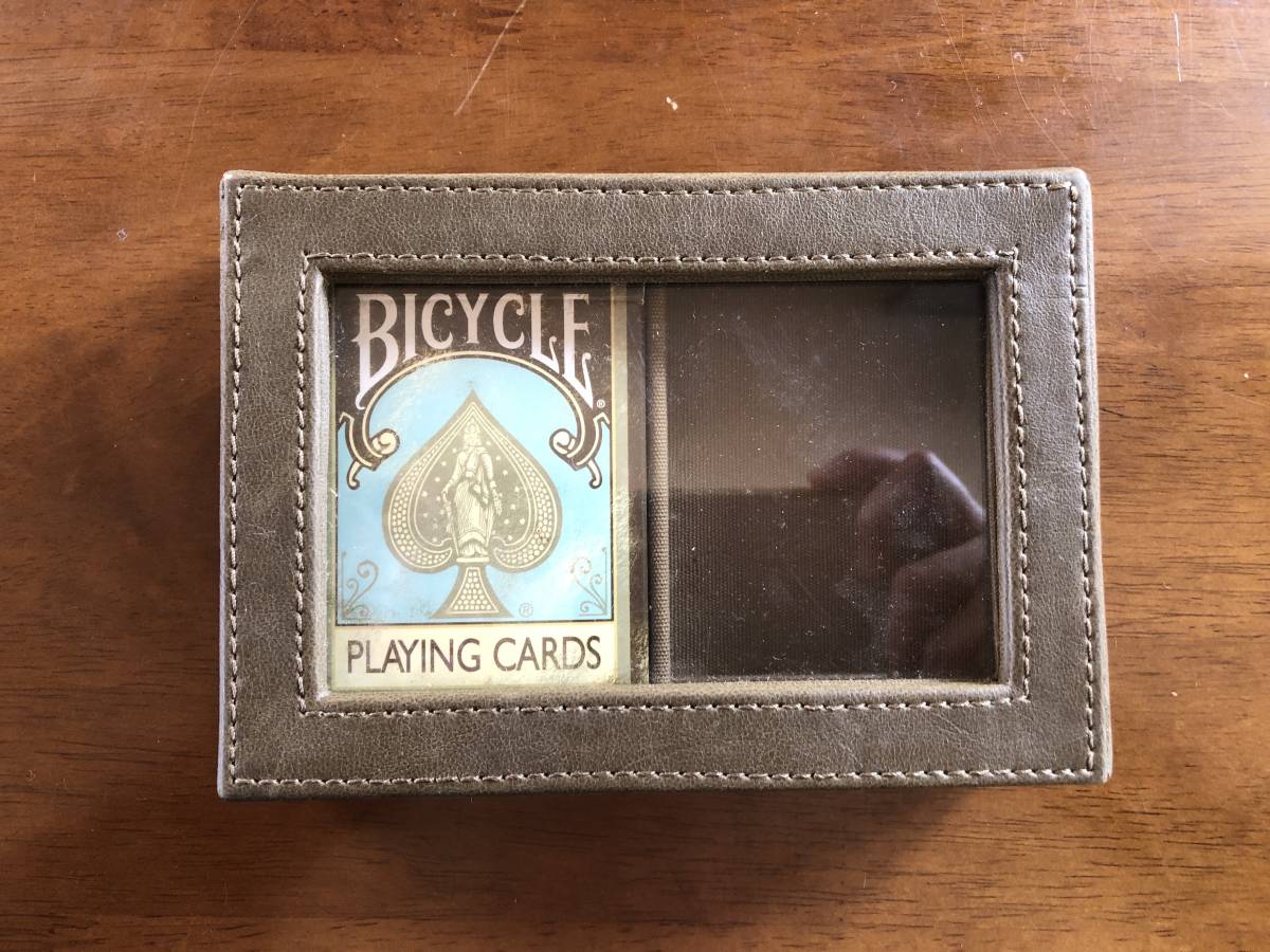  тиски krufeitidoBicycle Deluxe 2 Dirty Deck Playing Cards Set in Leather Case прекрасный товар карты вскрыть завершено 