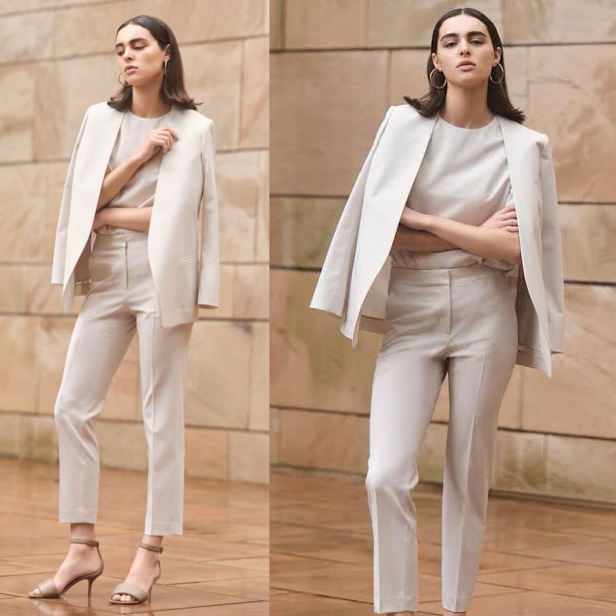 theory luxe 24SS 完売 ウォッシャブル ノーカラージャケット theory luxe 24SS 完売 ウォッシャブル ノーカラージャケット