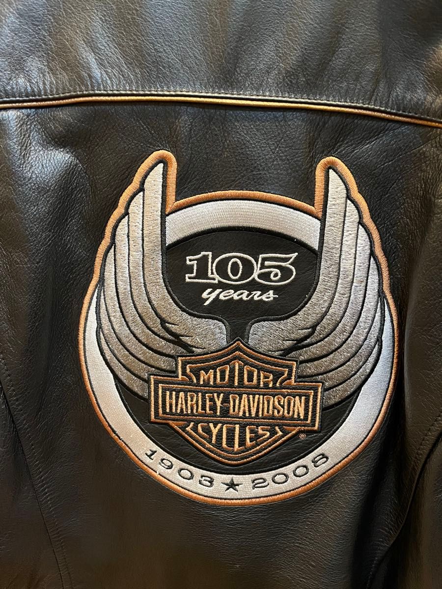 希少L 105周年 HARLEY DAVIDSON レザーライダース ジャケット 希少L 105周年 HARLEY DAVIDSON レザーライダース ジャケット