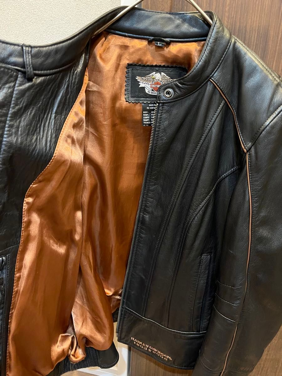 希少L 105周年 HARLEY DAVIDSON レザーライダース ジャケット 希少L 105周年 HARLEY DAVIDSON レザーライダース ジャケット