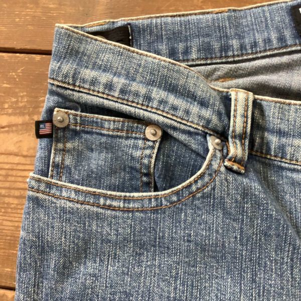 良品 POLO Ralph Lauren POLO jeans 刺繍 デニムパンツ Gパン 160サイズ レディース SMサイズ 春夏アイテム_画像5