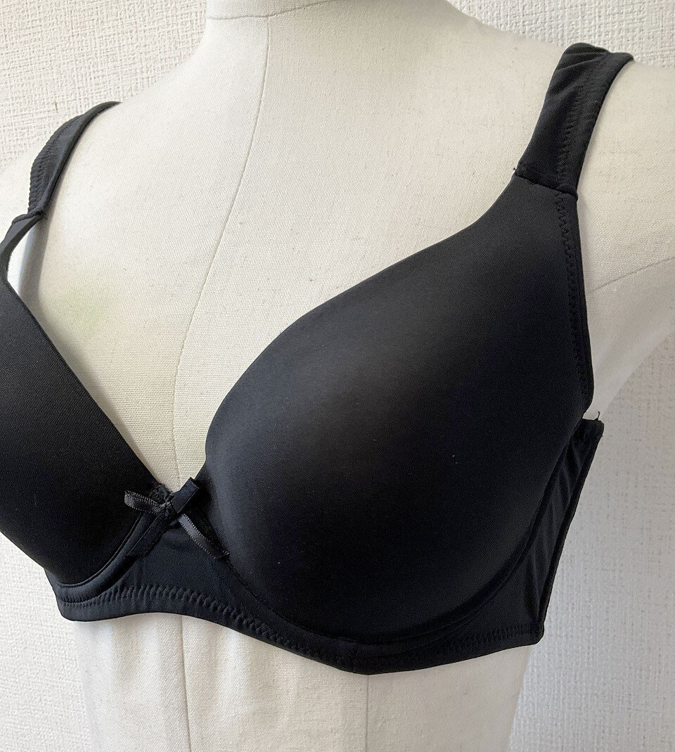 CR15230 IB⑥【特価】新品 大きい ブラジャー D75 ブラック 有名ブランド 刺しゅう 3/4カップ ストレッチ おしゃれ 訳あり レディース