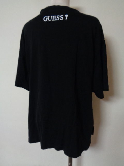GUESS ゲス SIGNATURE LOGO ロゴ 半袖Tシャツ ブラック サイズM _画像3