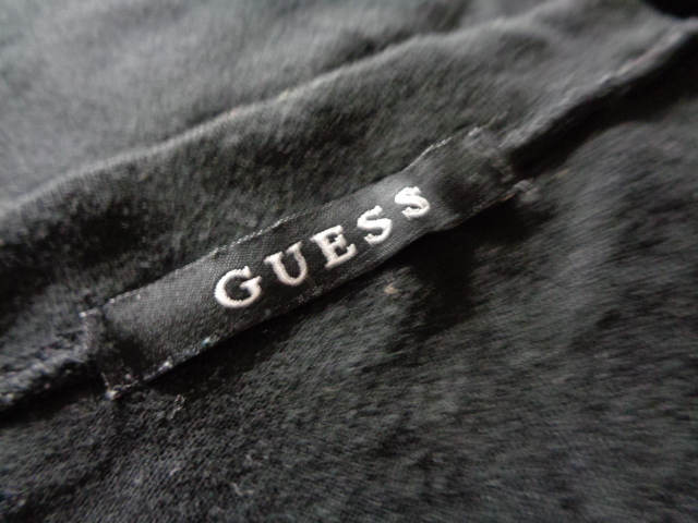 GUESS ゲス SIGNATURE LOGO ロゴ 半袖Tシャツ ブラック サイズM _画像4