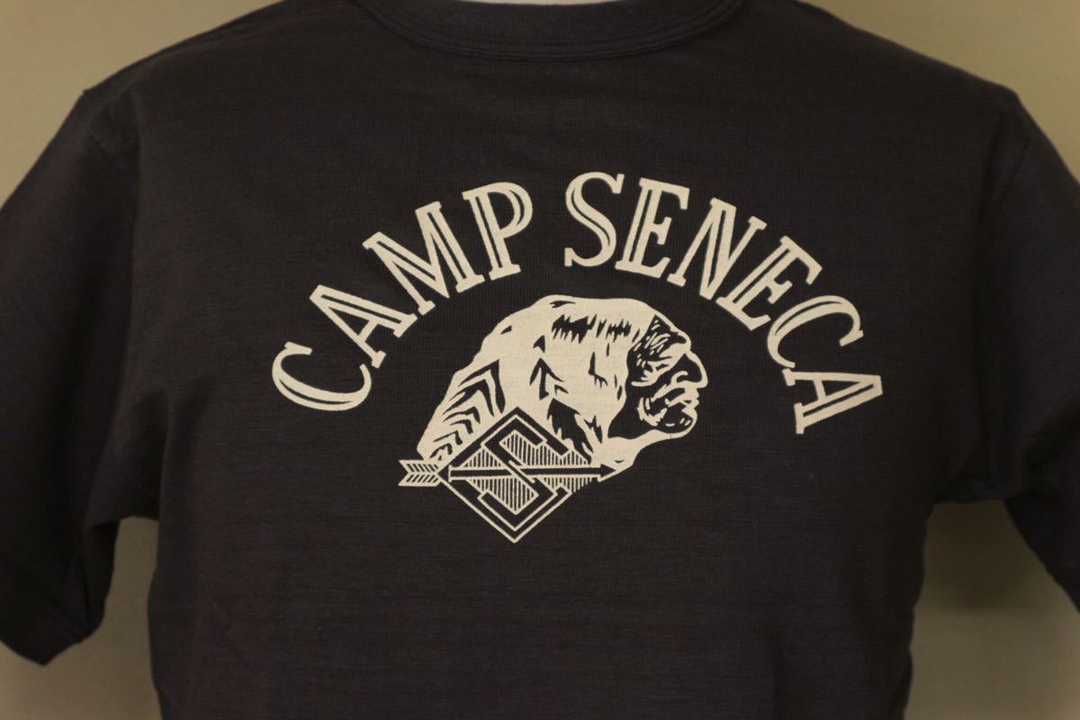 WAREHOUSE スミクロ/SIZE S Lot.4601 “CAMP SENECA” ウエアハウス ノンウォッシュ 半袖Tシャツの画像3