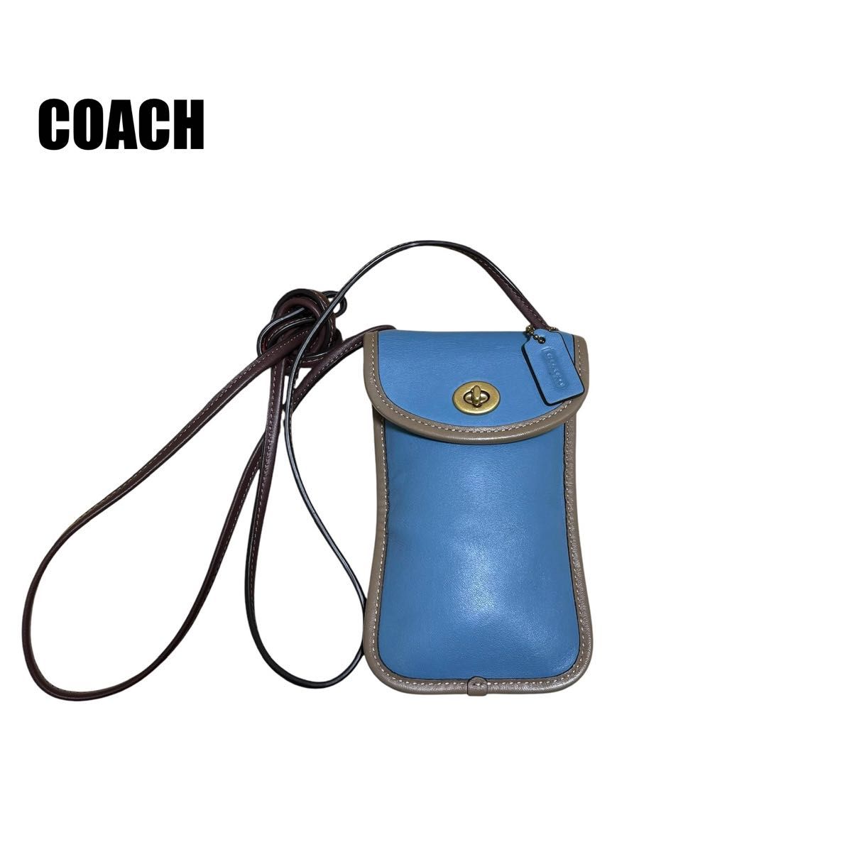 COACH コーチ グローブレザー スマホショルダー バッグ斜め掛け COACH コーチ グローブレザー スマホショルダー バッグ斜め掛け