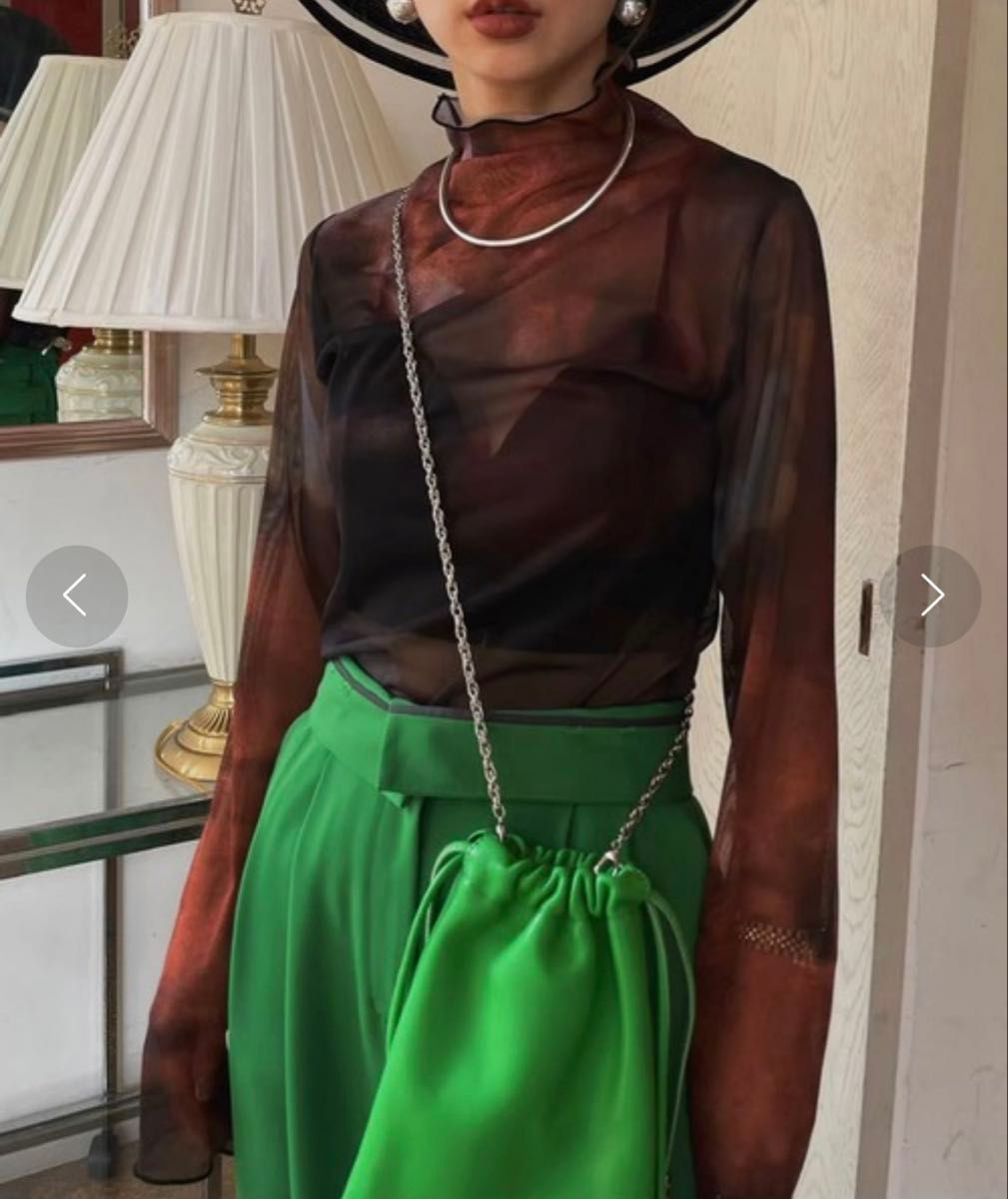 Ameri MIRANDA TAIDAI SHEER TURTLE TOP|Yahoo!フリマ(旧 Ameri MIRANDA TAIDAI SHEER TURTLE TOP|Yahoo!フリマ(旧