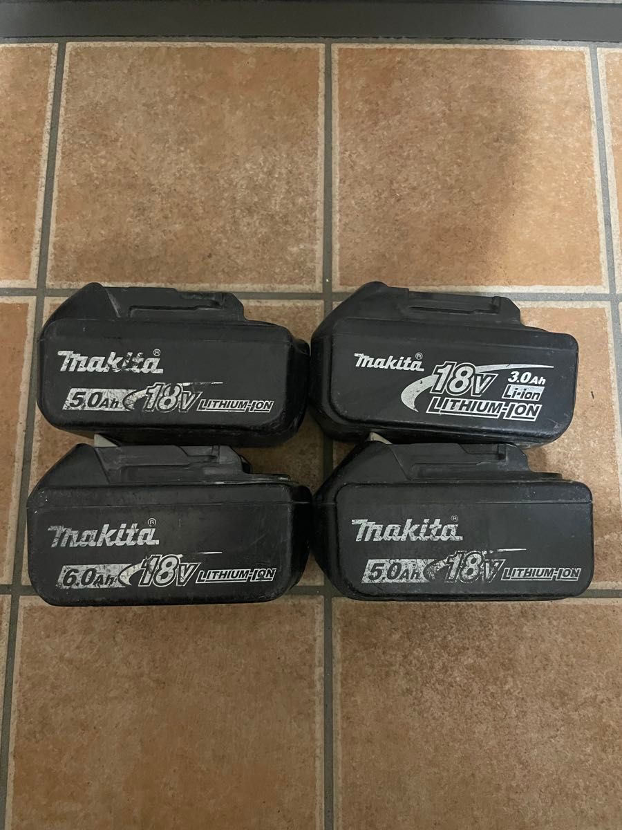 マキタ 純正バッテリー 18V バッテリー ジャンク品 4個セット マキタ 純正バッテリー 18V バッテリー ジャンク品 4個セット