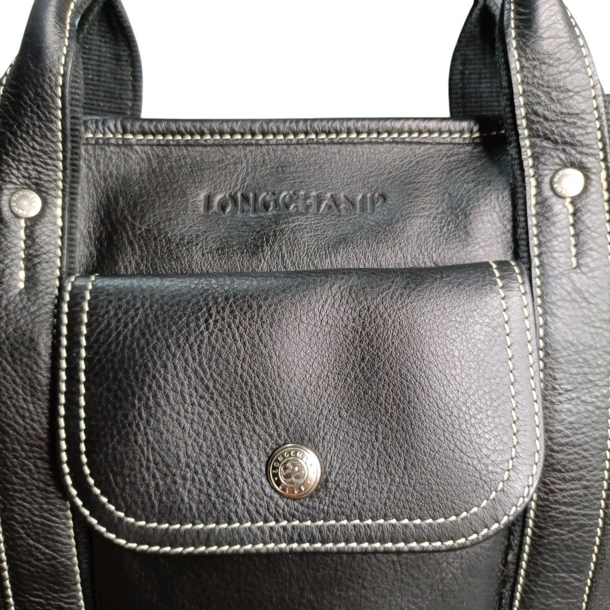 LONG CHAMP ロンシャン シュリンクレザー 本革 シボ革 レザー LONG CHAMP ロンシャン シュリンクレザー 本革 シボ革 レザー