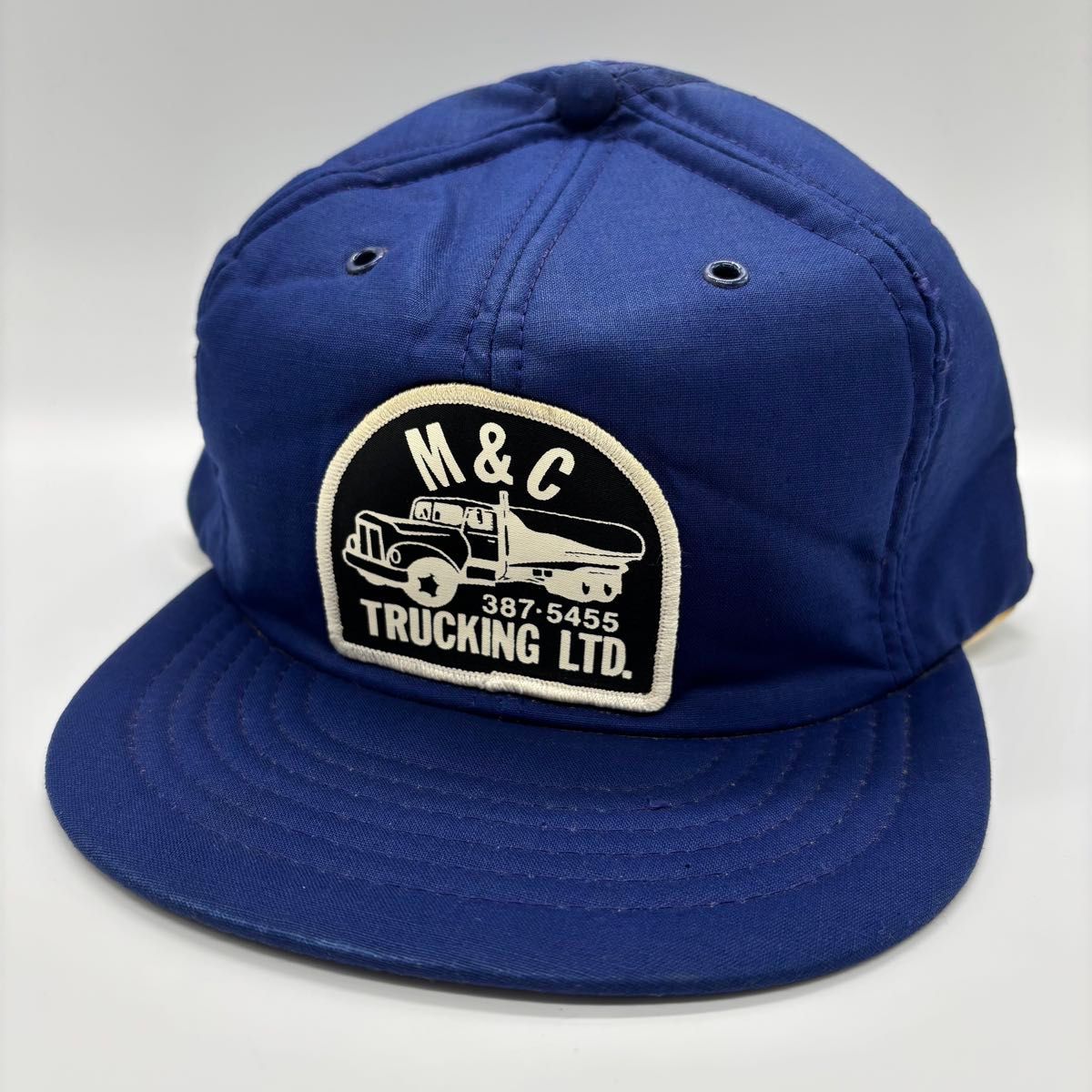 80s~ ヴィンテージ yupoong製 M&C 運送会社 企業 トラック刺繍 80s~ ヴィンテージ yupoong製 M&C 運送会社 企業 トラック刺繍