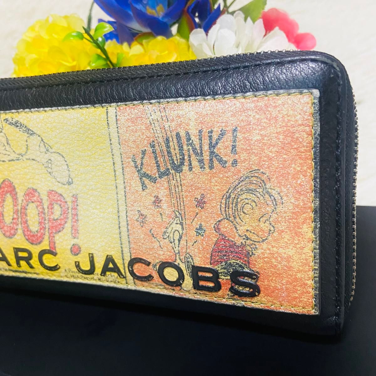 本革 MARCJACOBS マークジェイコブス スヌーピー 財布 レザー 本革 MARCJACOBS マークジェイコブス スヌーピー 財布 レザー