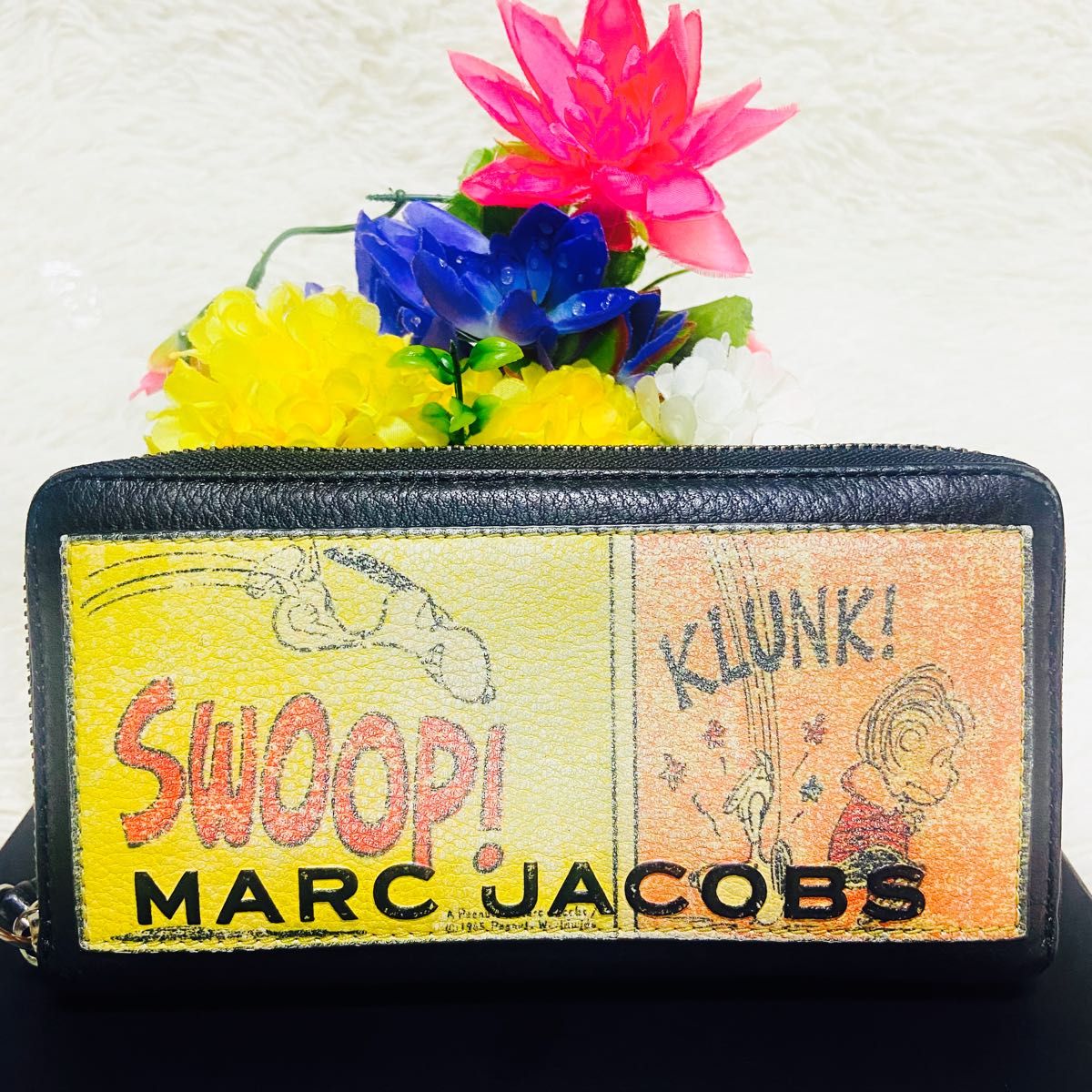 本革 MARCJACOBS マークジェイコブス スヌーピー 財布 レザー 本革 MARCJACOBS マークジェイコブス スヌーピー 財布 レザー