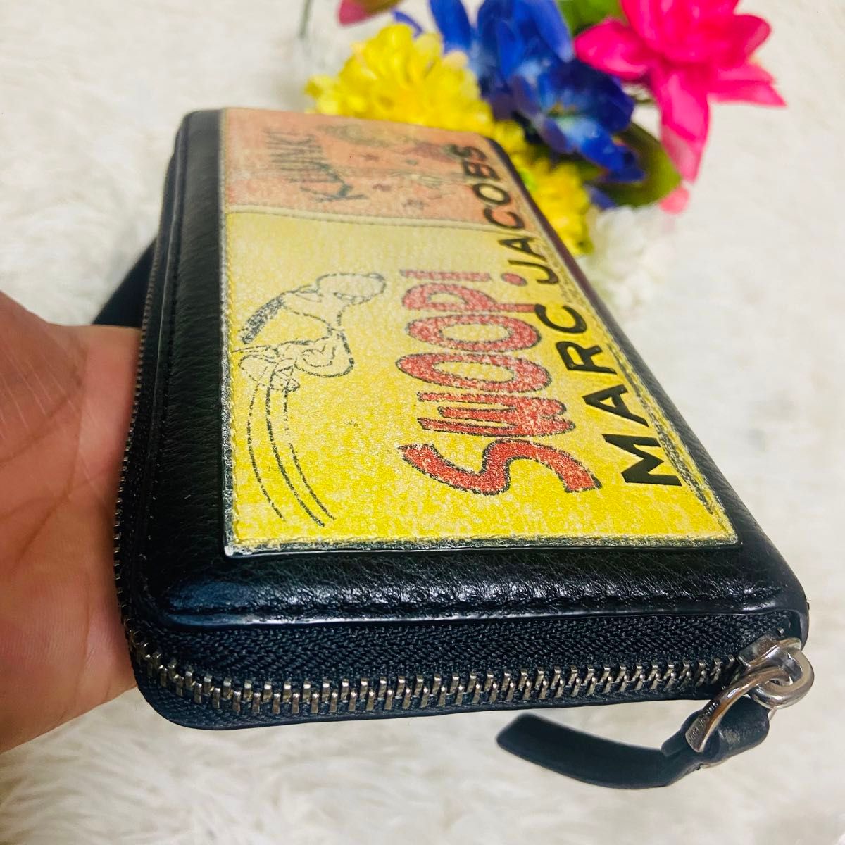 本革 MARCJACOBS マークジェイコブス スヌーピー 財布 レザー 本革 MARCJACOBS マークジェイコブス スヌーピー 財布 レザー