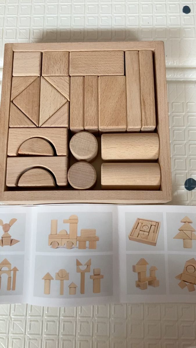 木製 積み木セット 木製積み木セット 収納箱付き