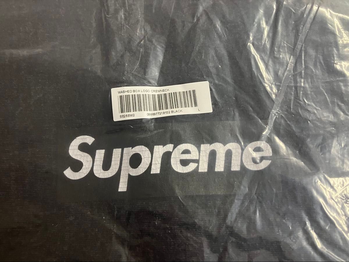 Supreme Box Logo Crewneck Sweatshirt ブラック Lサイズ 25ss Supreme Box Logo Crewneck Sweatshirt ブラック Lサイズ 25ss