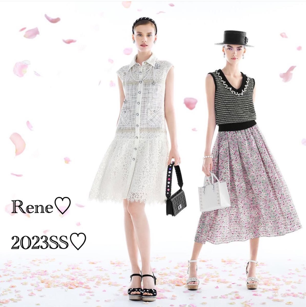 Reneルネ2023SSレース×ツイードワンピース|Yahoo!フリマ(旧 Reneルネ2023SSレース×ツイードワンピース|Yahoo!フリマ(旧