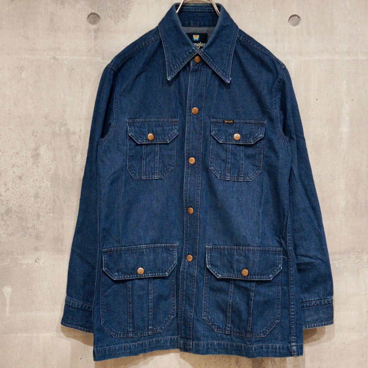 Wrangler デニム ブッシュジャケット L 70s 80s 90s Wrangler デニム ブッシュジャケット L 70s 80s 90s
