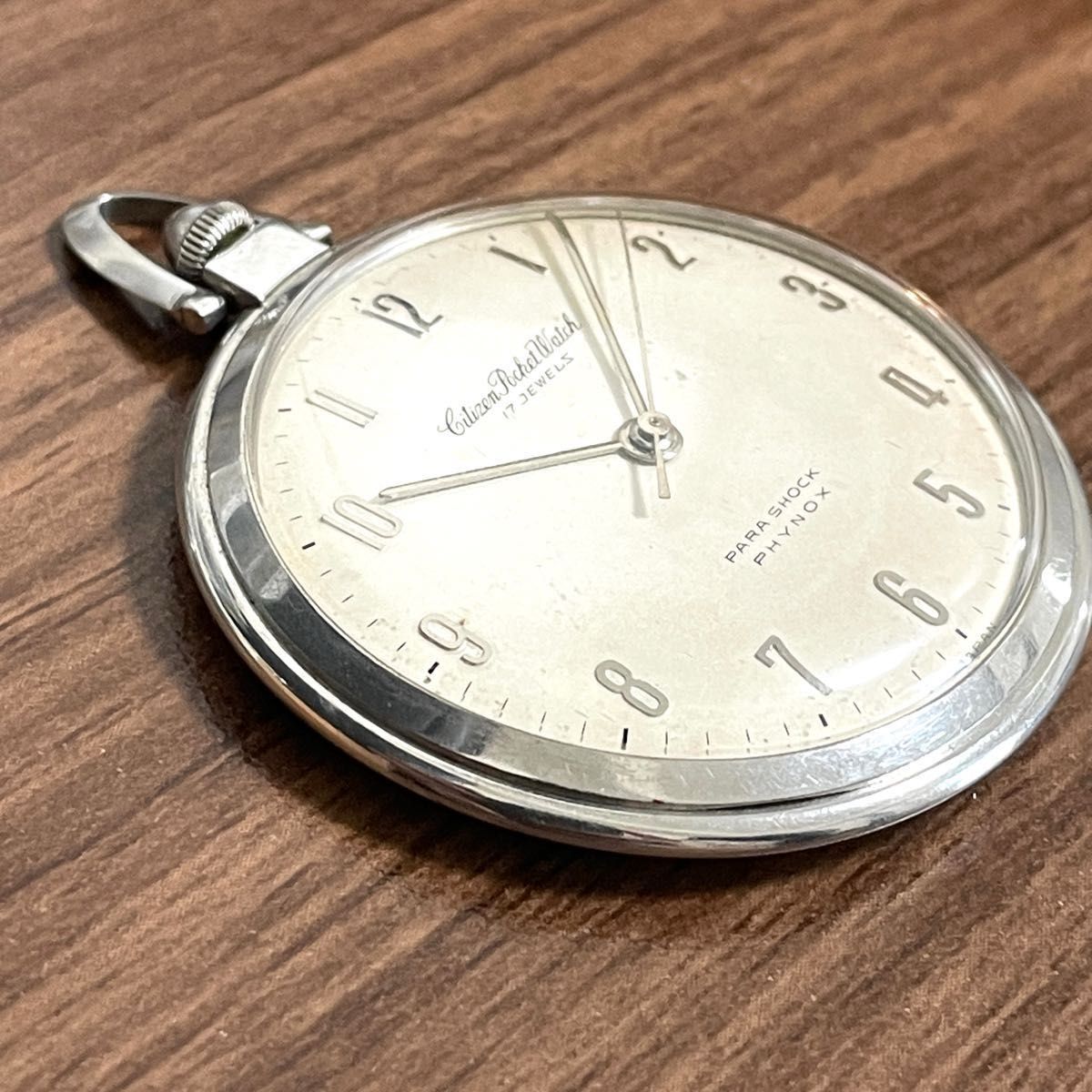 CITIZEN 懐中時計 アンティーク 手巻き Parashock 17Jewels CITIZEN 懐中時計 アンティーク 手巻き Parashock 17Jewels
