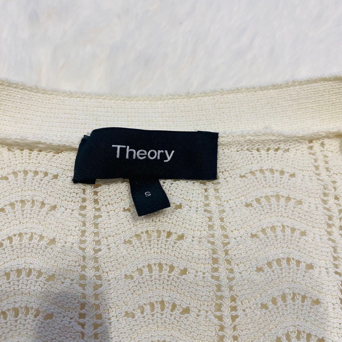 美品 Theory theory セオリー レース編みカーディガン 美品 Theory theory セオリー レース編みカーディガン
