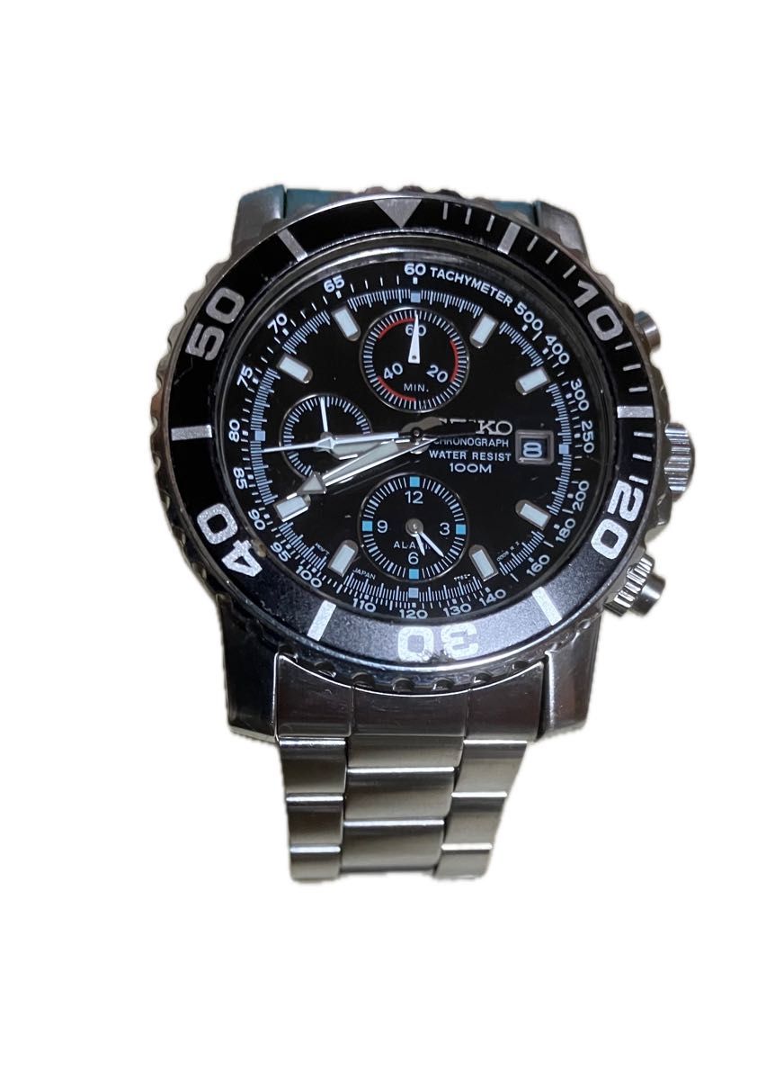 SEIKO 7T62-0CV0 クロノグラフ デイト クオーツ 腕時計 動作品 SEIKO 7T62-0CV0 クロノグラフ デイト クオーツ 腕時計 動作品
