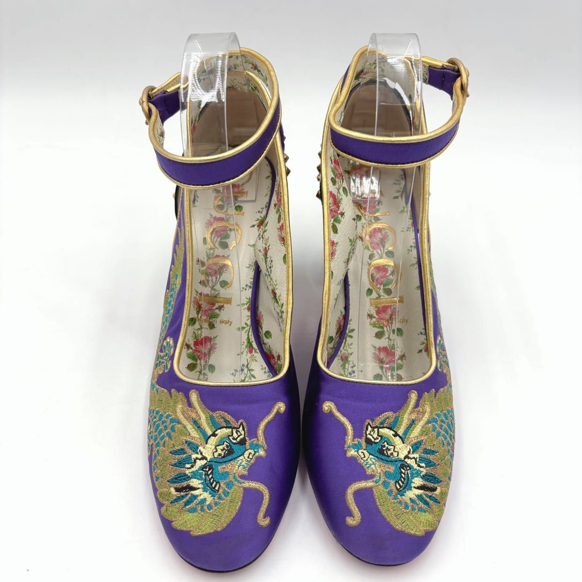 Gucci グッチ キャスパー エンブロイダリー サテン アンクル Gucci グッチ キャスパー エンブロイダリー サテン アンクル