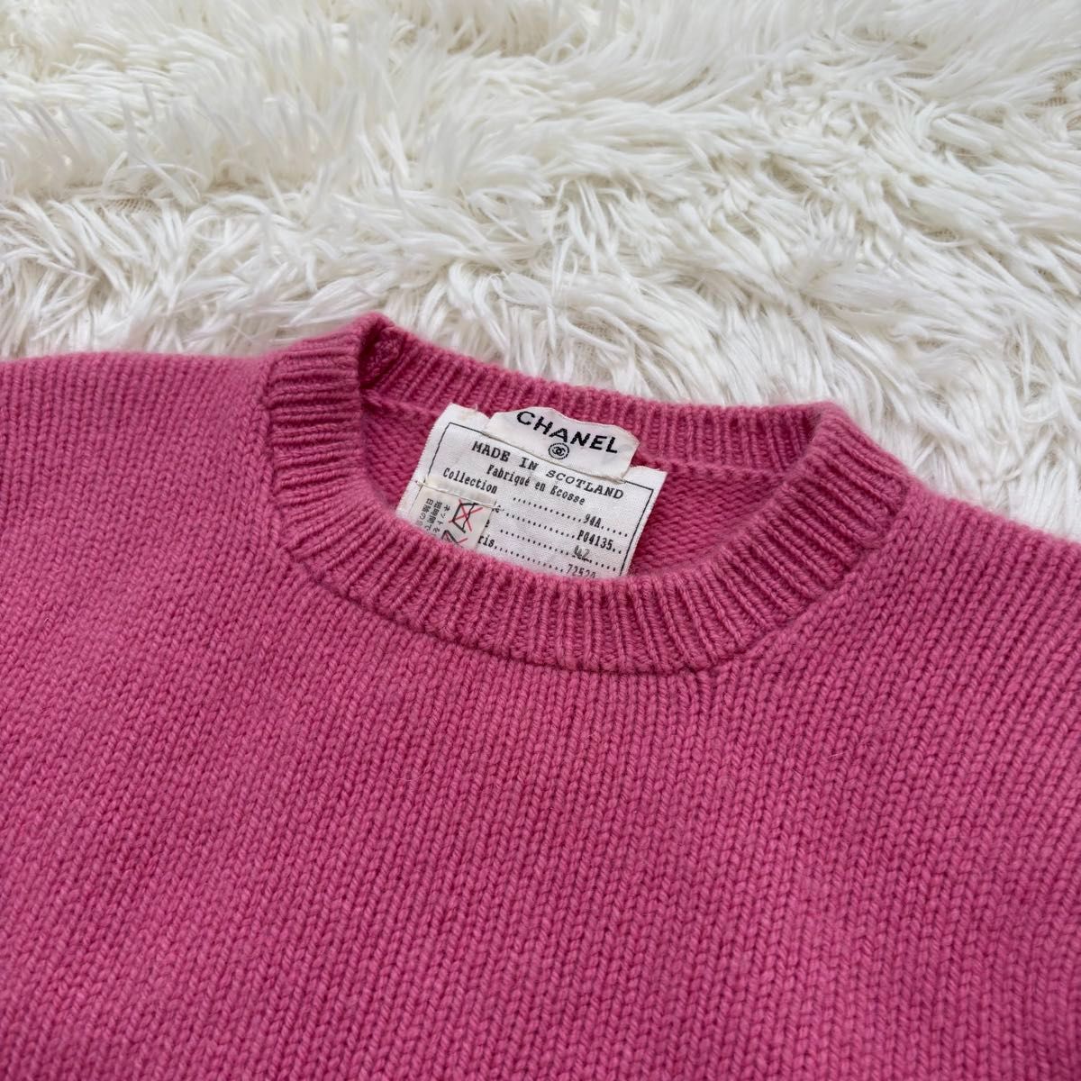 美品 CHANEL ココマーク シャネル カシミヤ100% サマーニット 美品 CHANEL ココマーク シャネル カシミヤ100% サマーニット