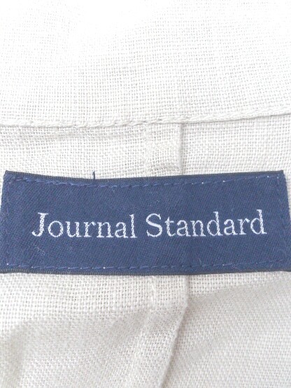 ◇ JOURNAL STANDARD ジャーナルスタンダード リネン100% 長袖 ジャケット M グレー * 1002796569203_画像3