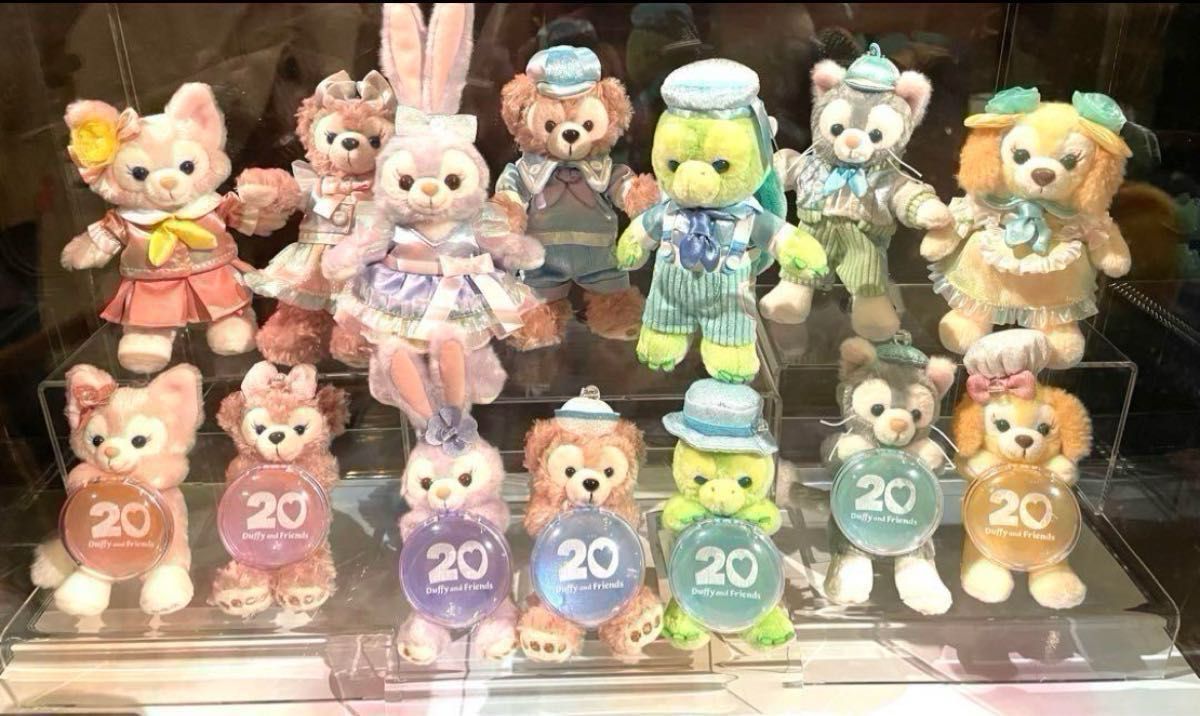 ダッフィー20周年 カラフルハピネス ぬいば & ぬいチャ 全 ダッフィー20周年 カラフルハピネス ぬいば & ぬいチャ 全