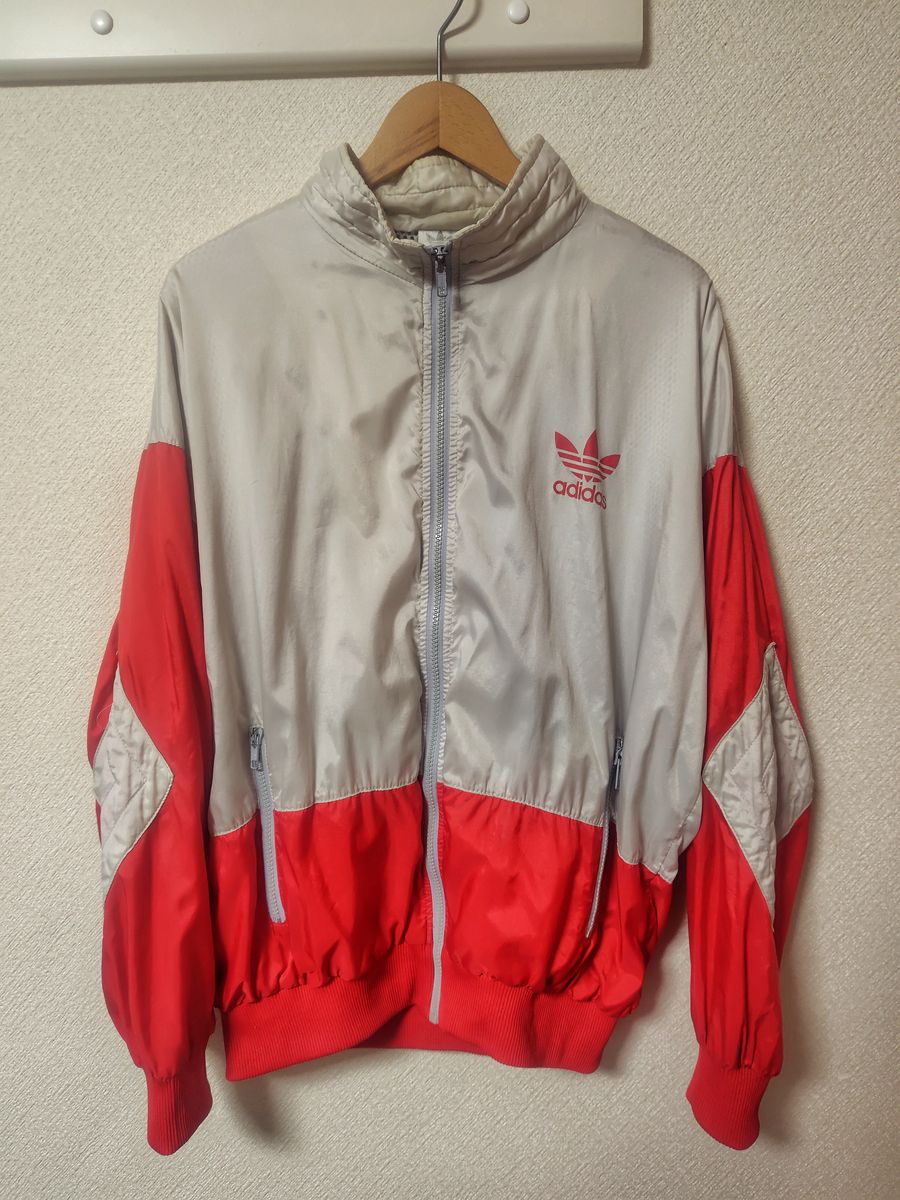 アディダス ナイロン ジャージ ジャケット 常田 赤 L adidas アディダス ナイロン ジャージ ジャケット 常田 赤 L adidas