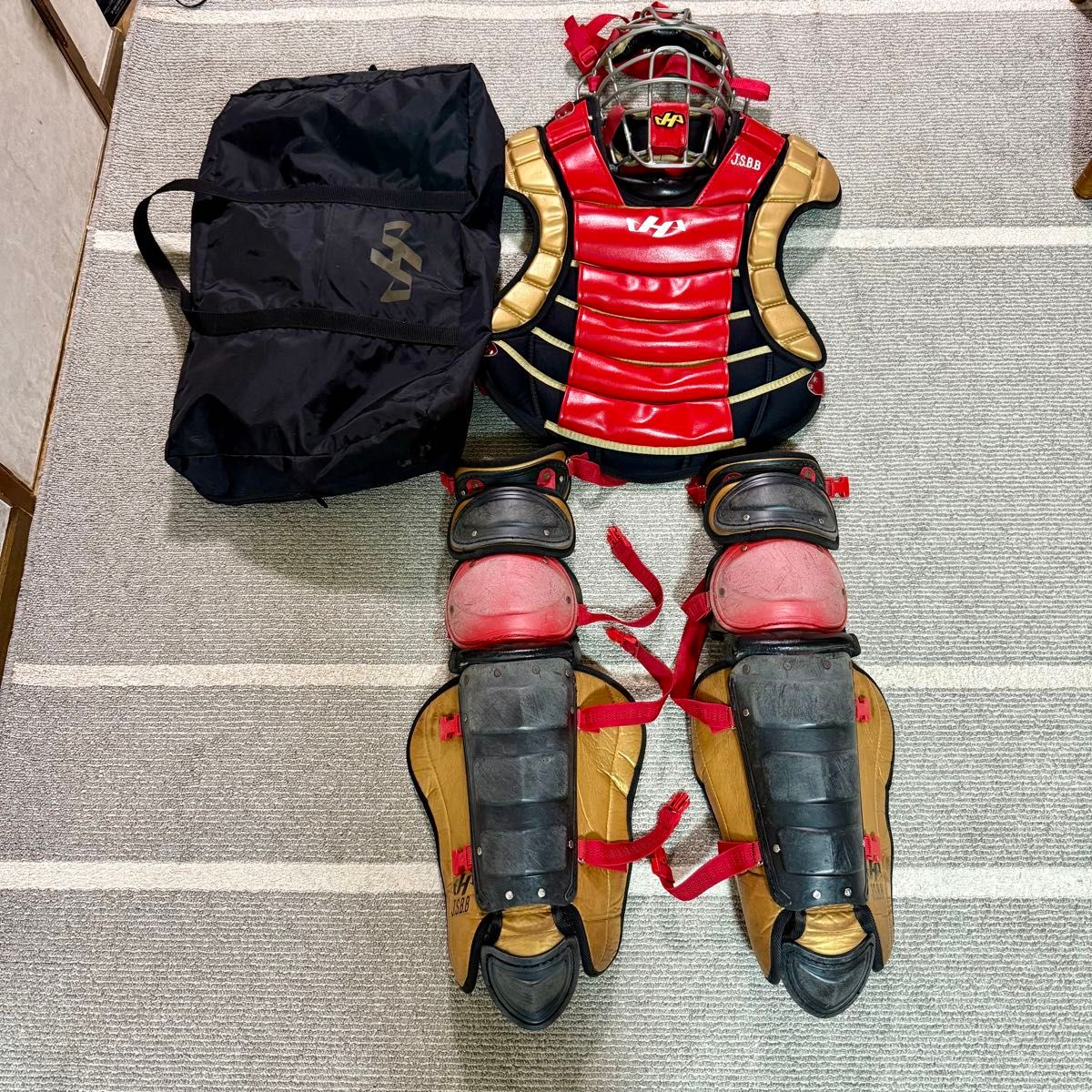 ハタケヤマ 軟式野球用 キャッチャー防具 捕手用プロテクター ハタケヤマ 軟式野球用 キャッチャー防具 捕手用プロテクター