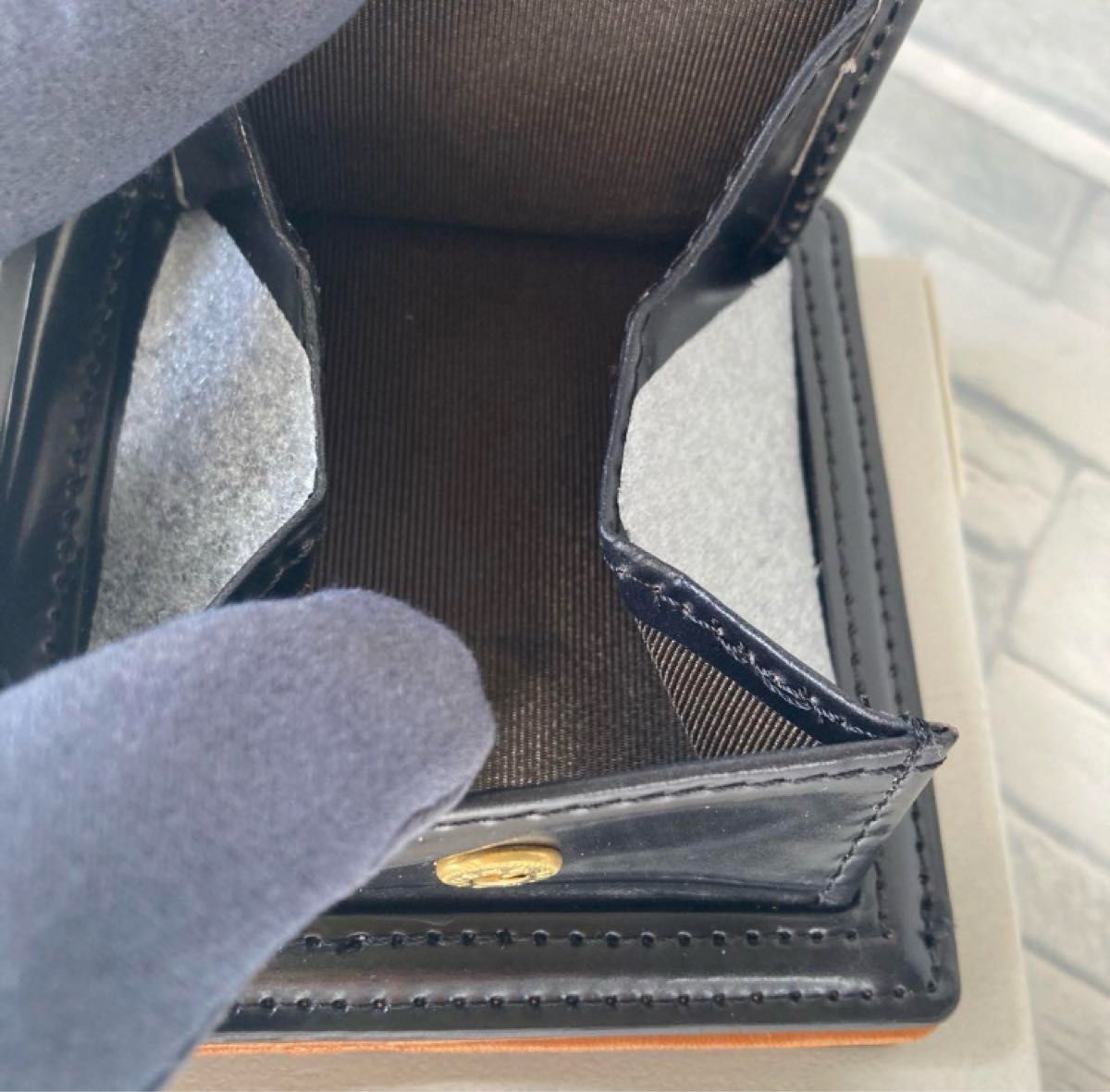 未使用品】ROCADO社 ロカド シェルコードバン ウォレット 未使用品】ROCADO社 ロカド シェルコードバン ウォレット