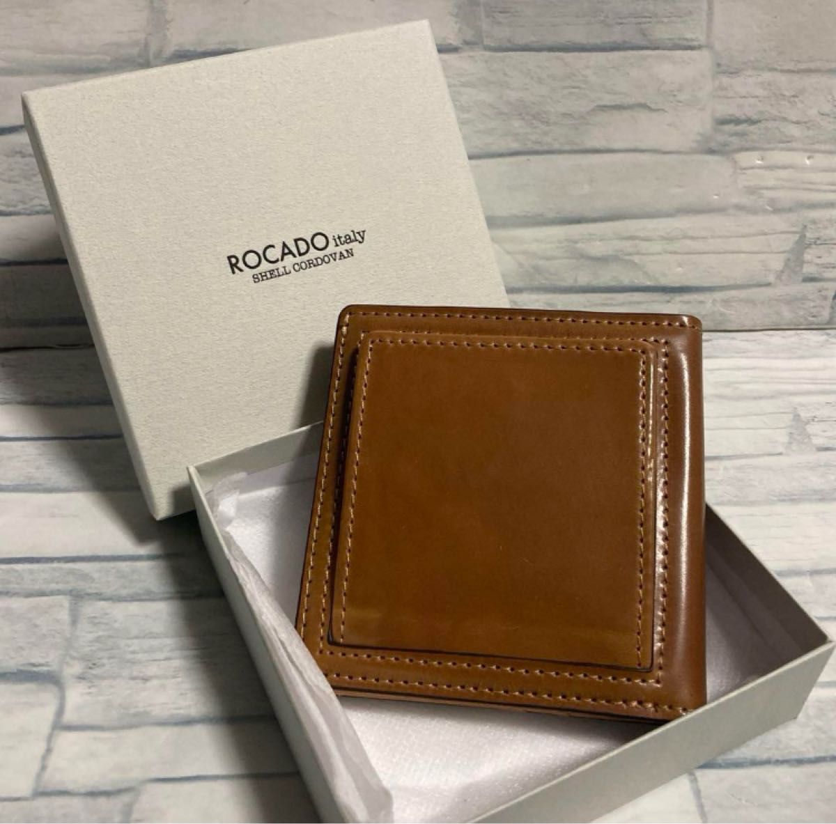 未使用品】ROCADO社 ロカド シェルコードバン ウォレット 未使用品】ROCADO社 ロカド シェルコードバン ウォレット