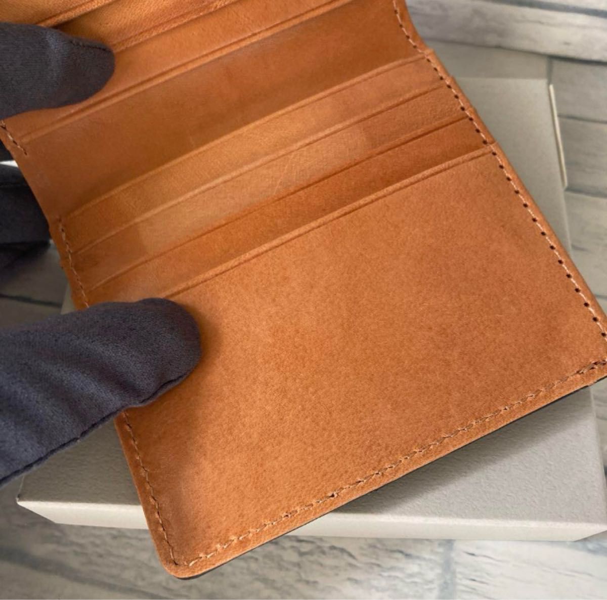 未使用品】ROCADO社 ロカド シェルコードバン ウォレット 未使用品】ROCADO社 ロカド シェルコードバン ウォレット
