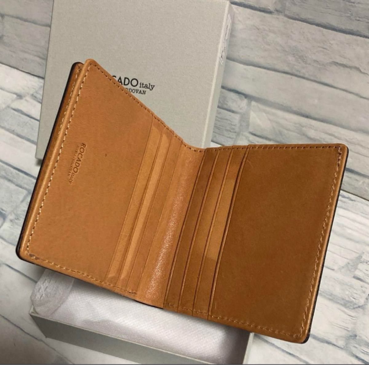 未使用品】ROCADO社 ロカド シェルコードバン ウォレット 未使用品】ROCADO社 ロカド シェルコードバン ウォレット