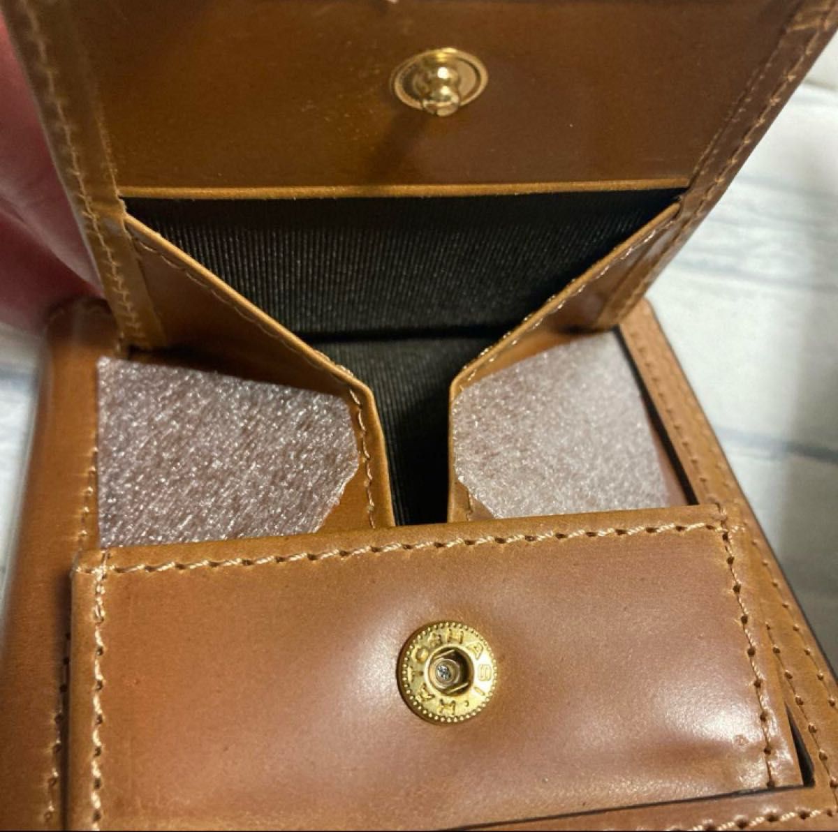 未使用品】ROCADO社 ロカド シェルコードバン ウォレット 未使用品】ROCADO社 ロカド シェルコードバン ウォレット