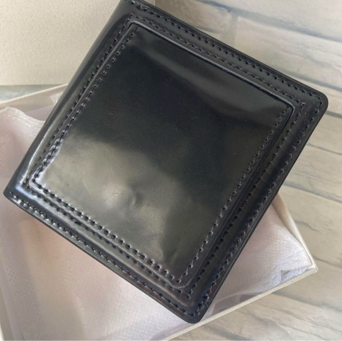 未使用品】ROCADO社 ロカド シェルコードバン ウォレット 未使用品】ROCADO社 ロカド シェルコードバン ウォレット