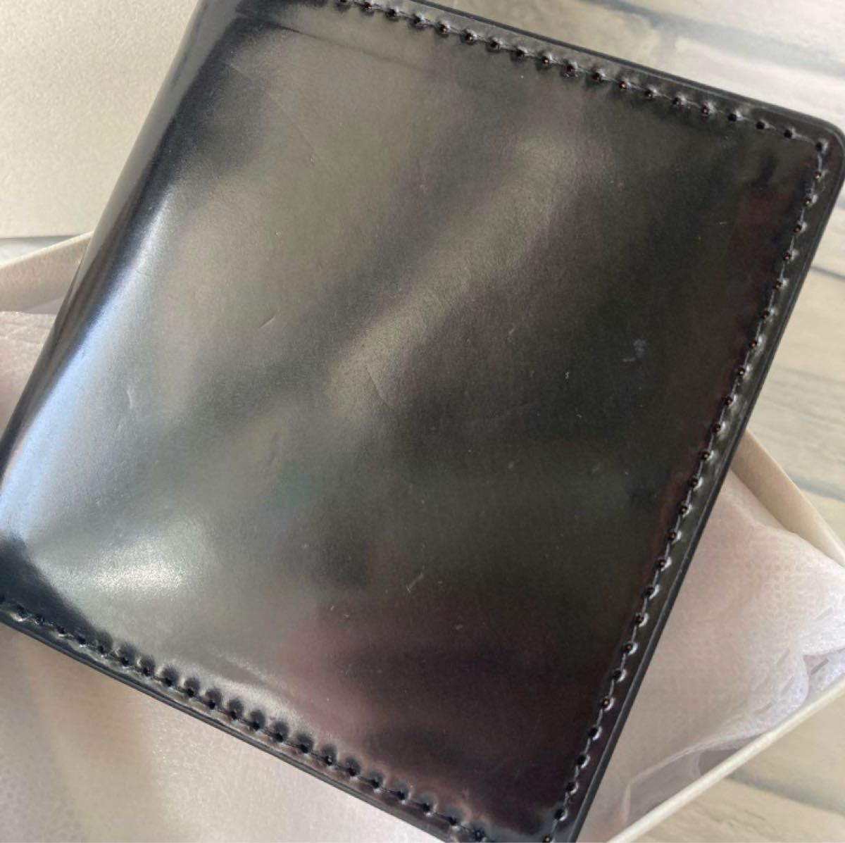 未使用品】ROCADO社 ロカド シェルコードバン ウォレット 未使用品】ROCADO社 ロカド シェルコードバン ウォレット