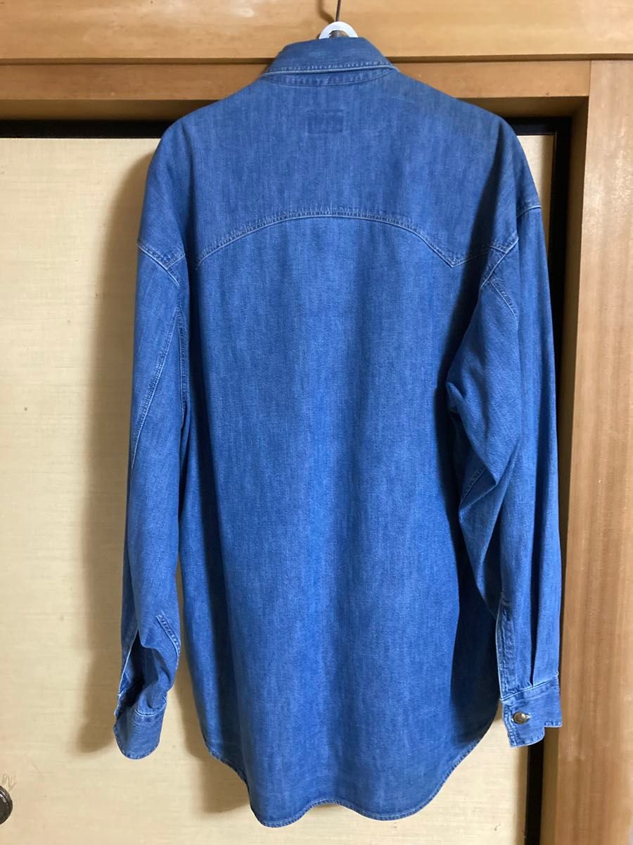 値下げ VERSACE JEANS COUTURE デニム シャツ Lサイズ 値下げ VERSACE JEANS COUTURE デニム シャツ Lサイズ