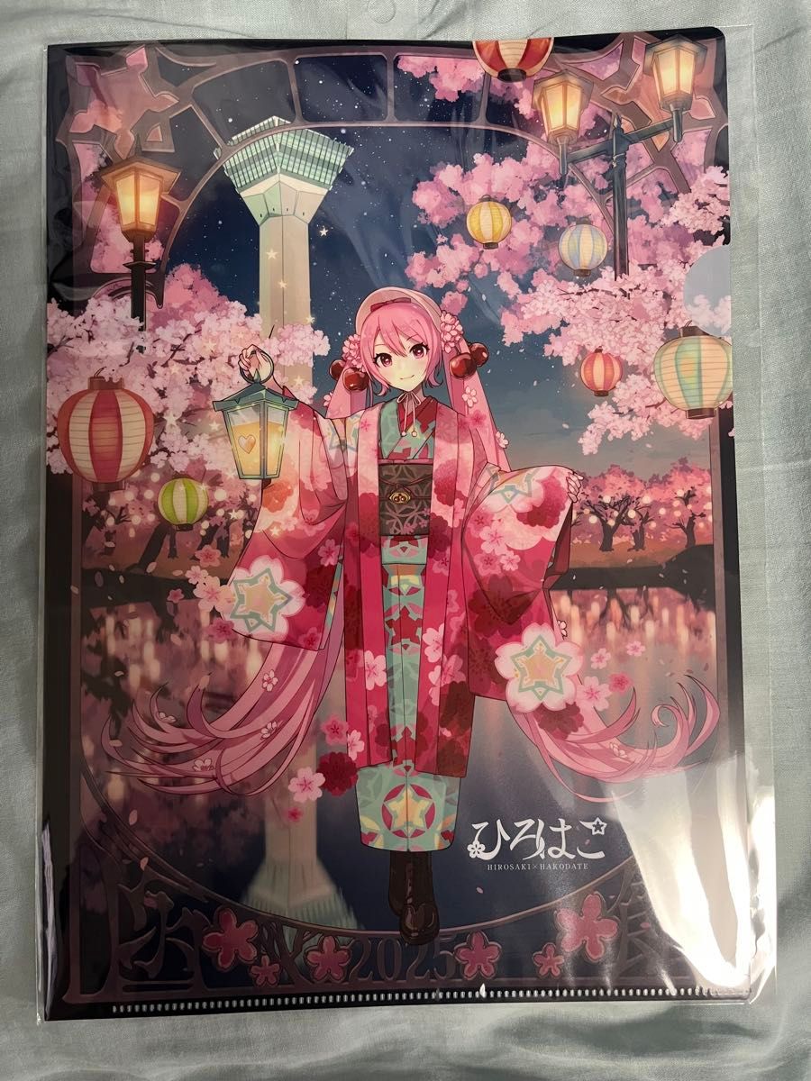 桜ミク×ひろはこ クリアファイル ひろはこ 2025 Art by IXima