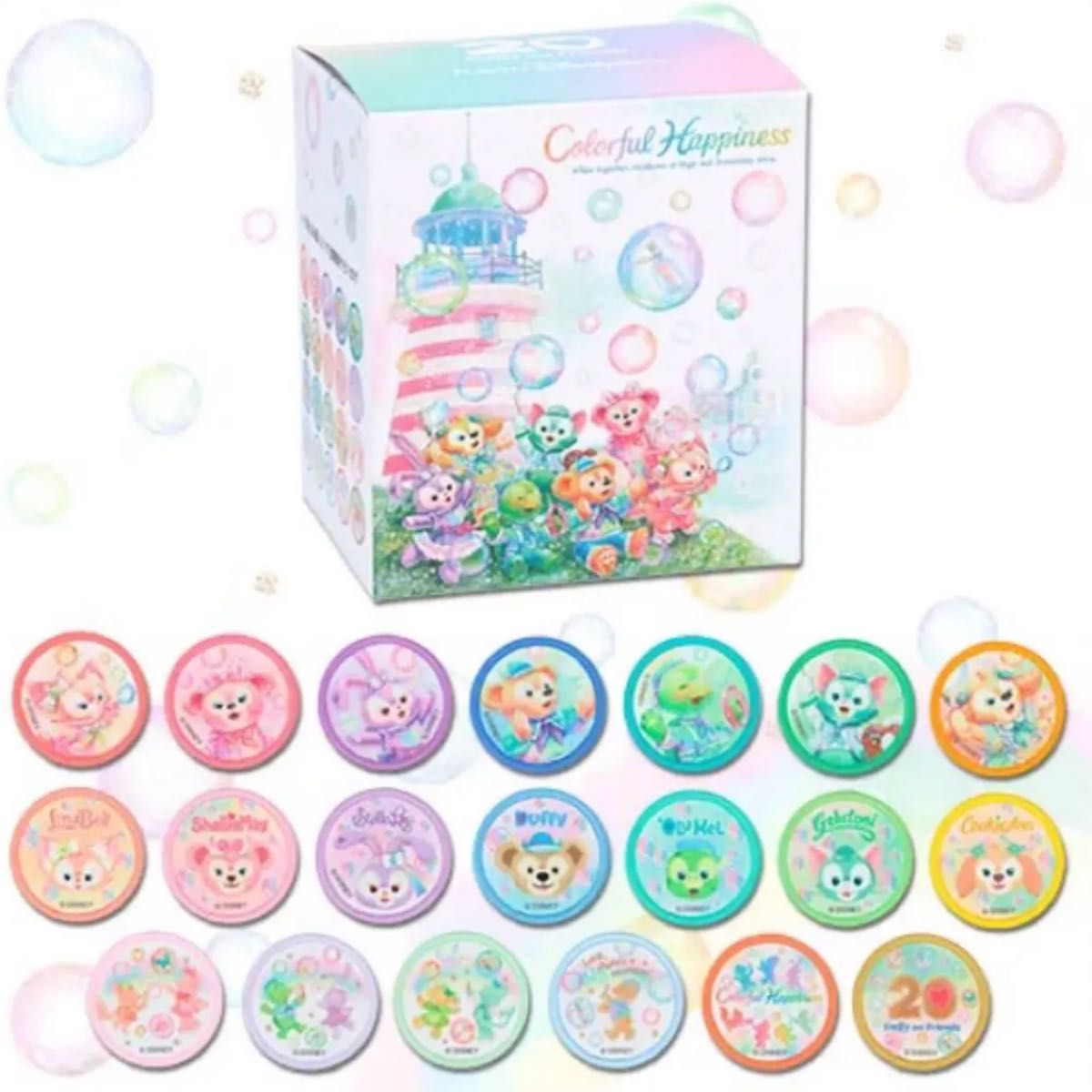 ワッペンセット ダッフィーフレンズ20周年 カラフルハピネス ワッペンセット ダッフィーフレンズ20周年 カラフルハピネス
