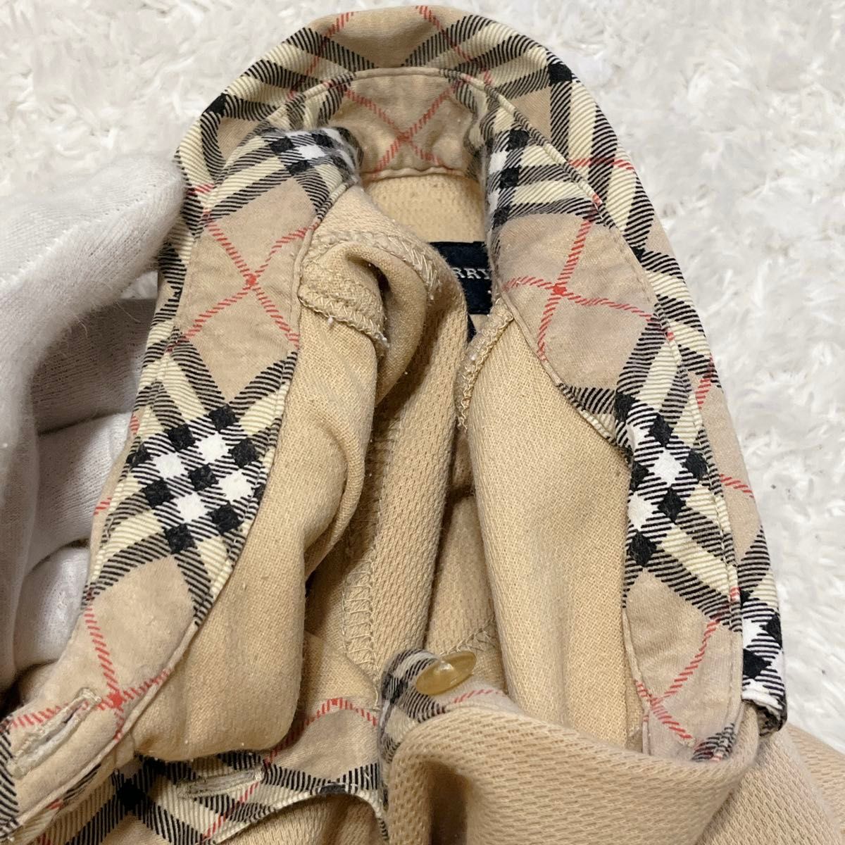 美品 バーバリーゴルフ ワンピース べージュ ノバチェック 赤 美品 バーバリーゴルフ ワンピース べージュ ノバチェック 赤