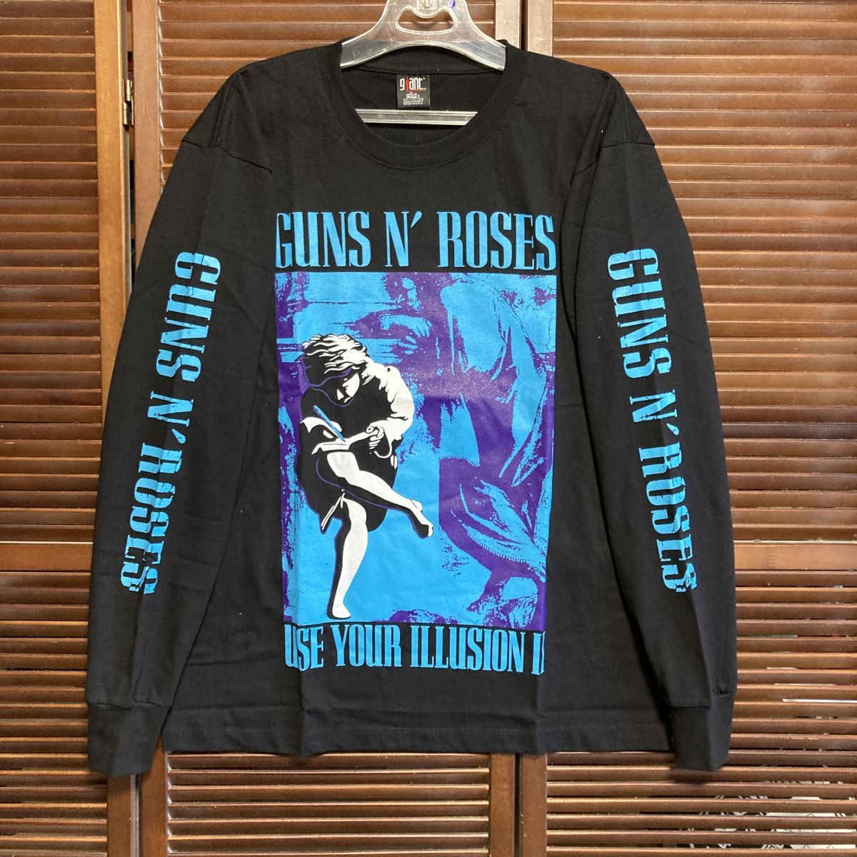BBCY 1スタ 黒 バンド Tシャツ 長袖 ロンT ガンズアンドローゼス BBCY 1スタ 黒 バンド Tシャツ 長袖 ロンT ガンズアンドローゼス
