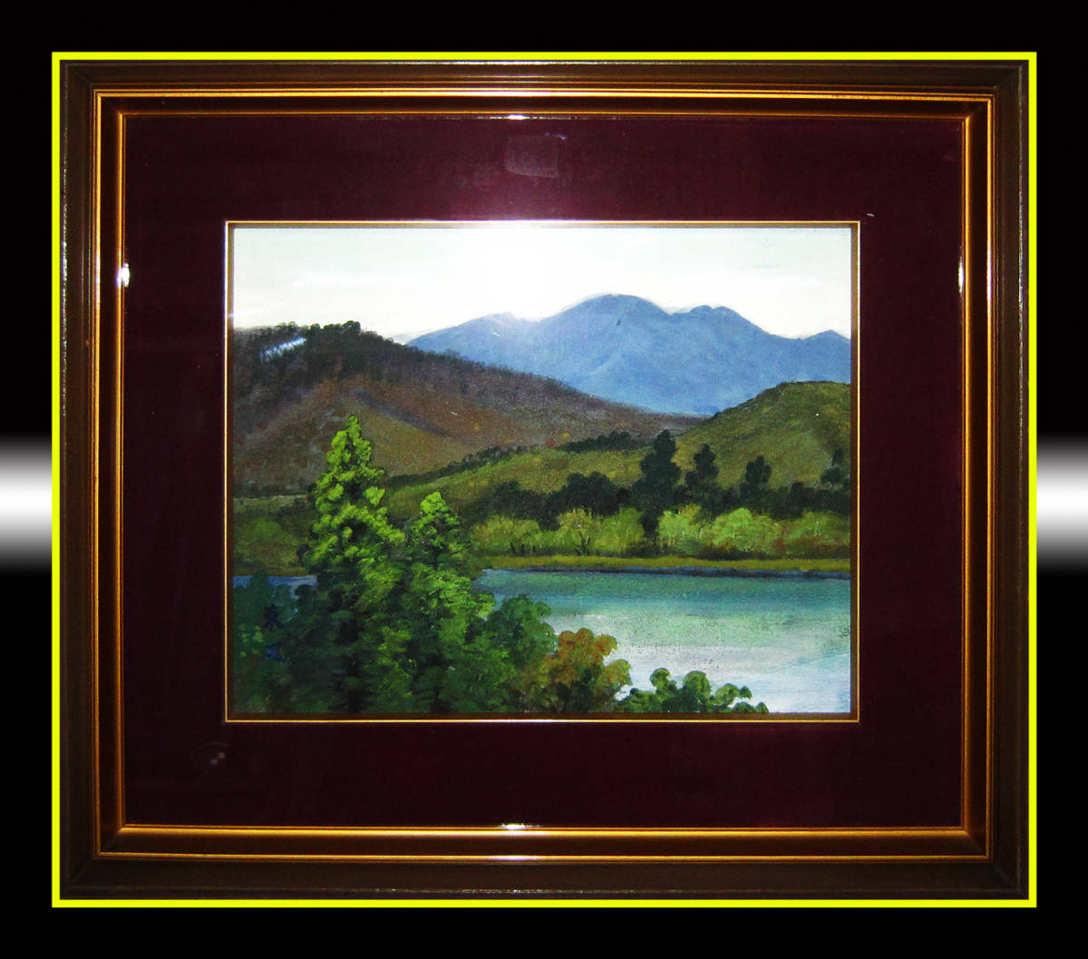 ヤフオク 真作保証 絵画 日本画 小林東風 山湖 肉筆原 ヤフオク 真作保証 絵画 日本画 小林東風 山湖 肉筆原