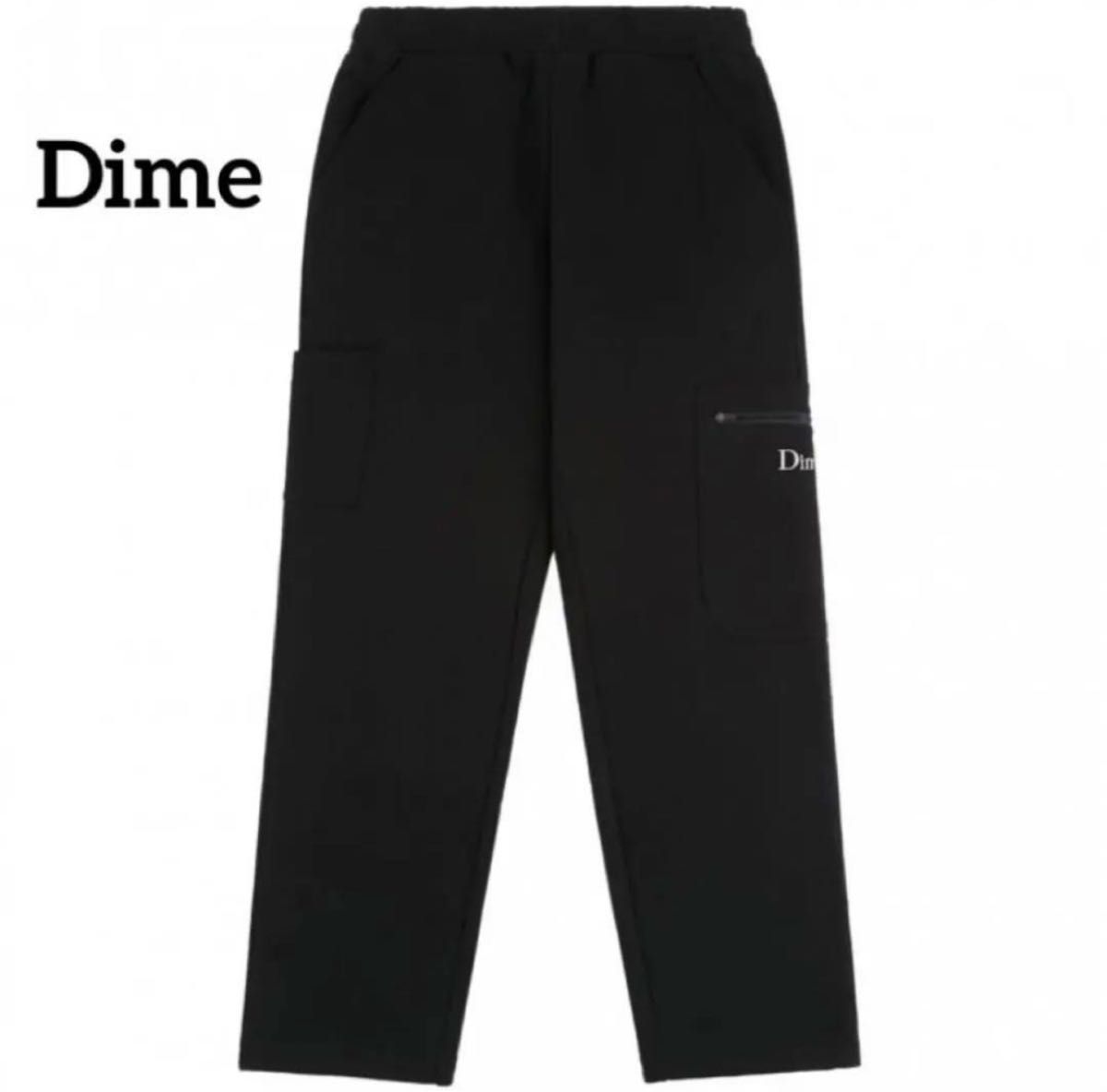 Dime スウェットカーゴパンツdimeパンツブラック黒 mサイズ Dime スウェットカーゴパンツdimeパンツブラック黒 mサイズ